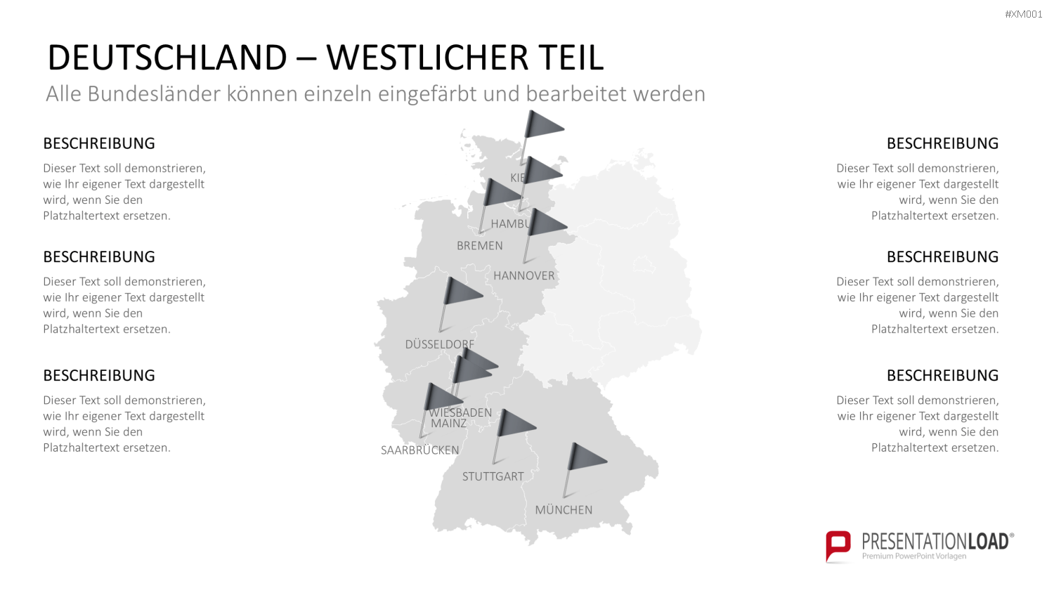 Deutschland Karten Bundle PowerPoint-Vorlage