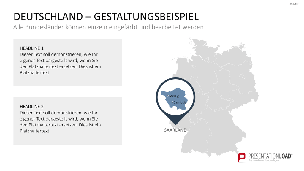Deutschland Karten Bundle PowerPoint-Vorlage