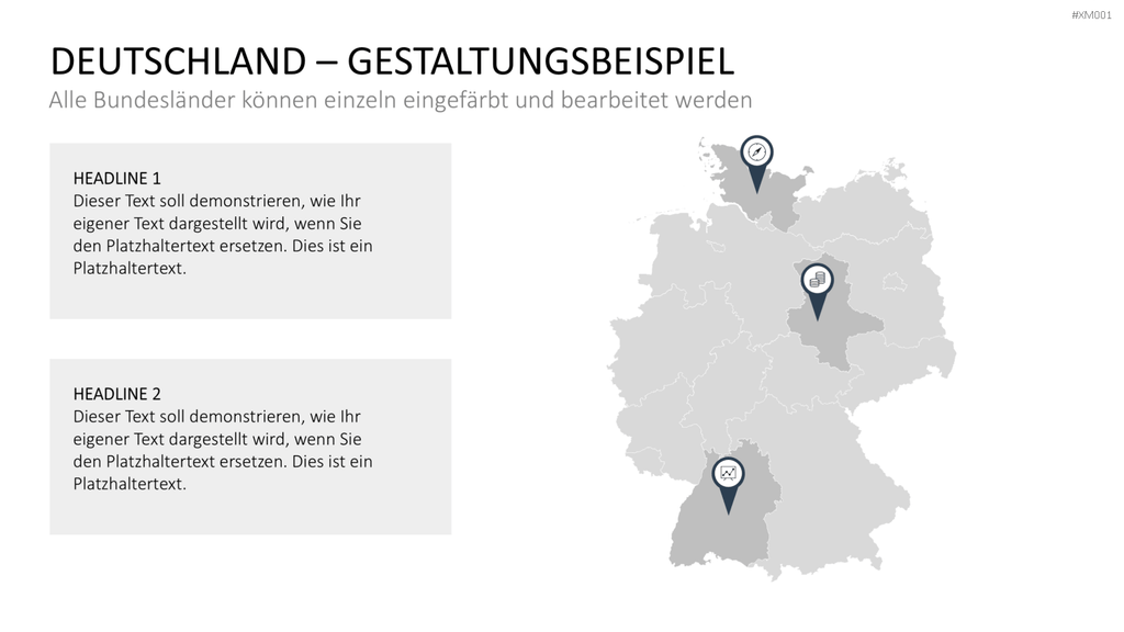 Deutschland Karten Bundle PowerPoint-Vorlage