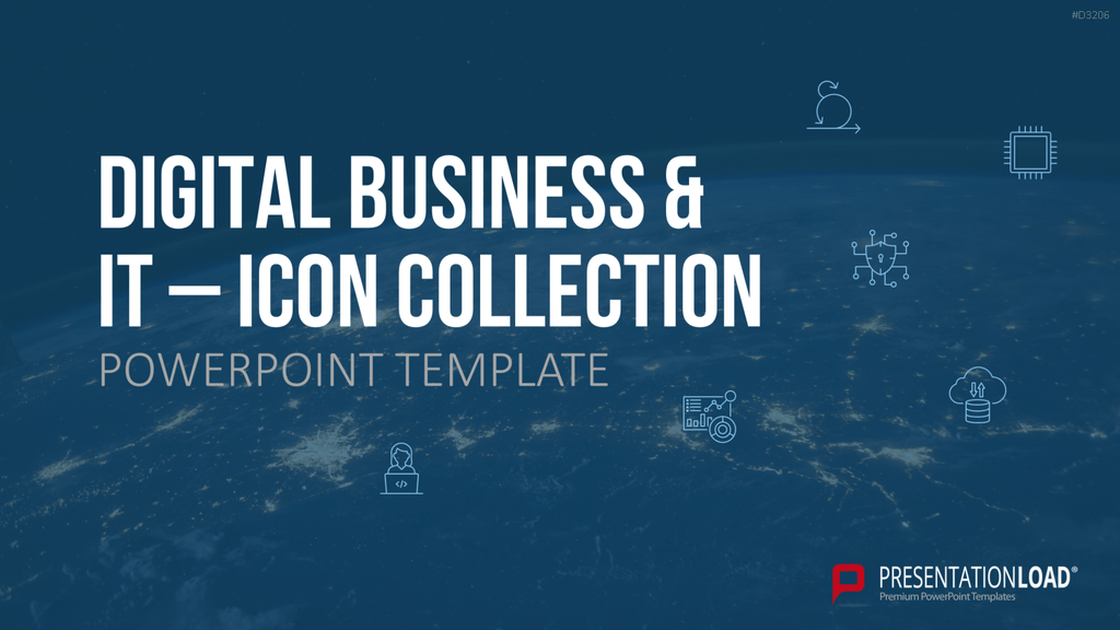 Digital Business & IT – Icon Collection PowerPoint-Vorlage