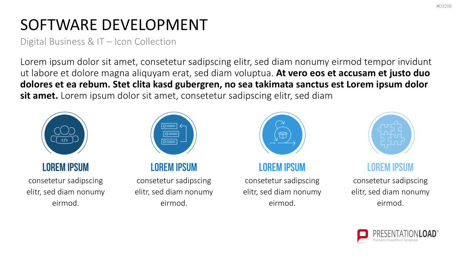 Digital Business & IT – Icon Collection PowerPoint-Vorlage