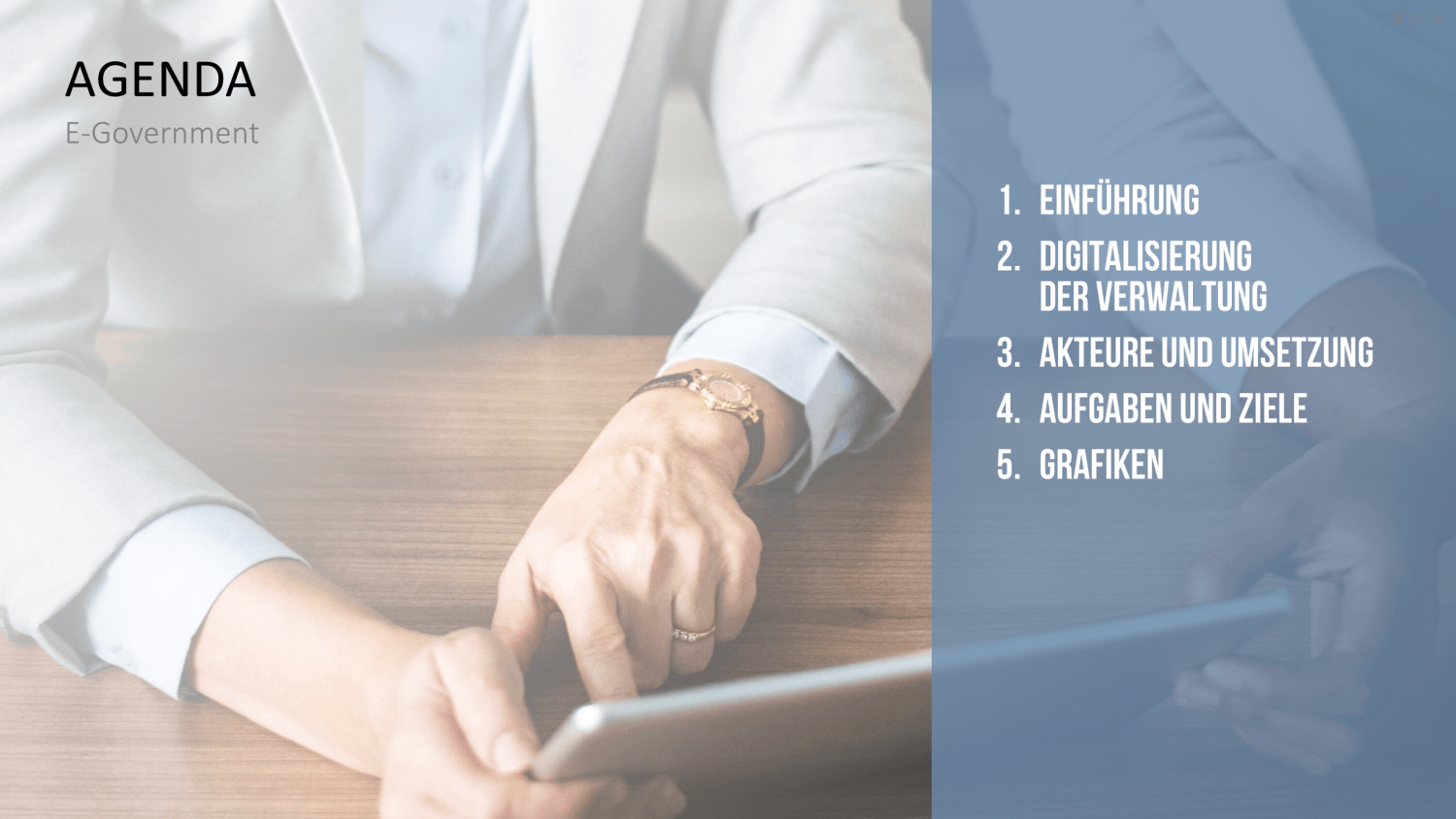 E-Government PowerPoint-Vorlage