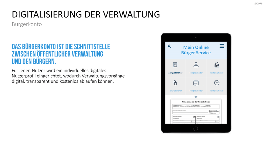 E-Government PowerPoint-Vorlage