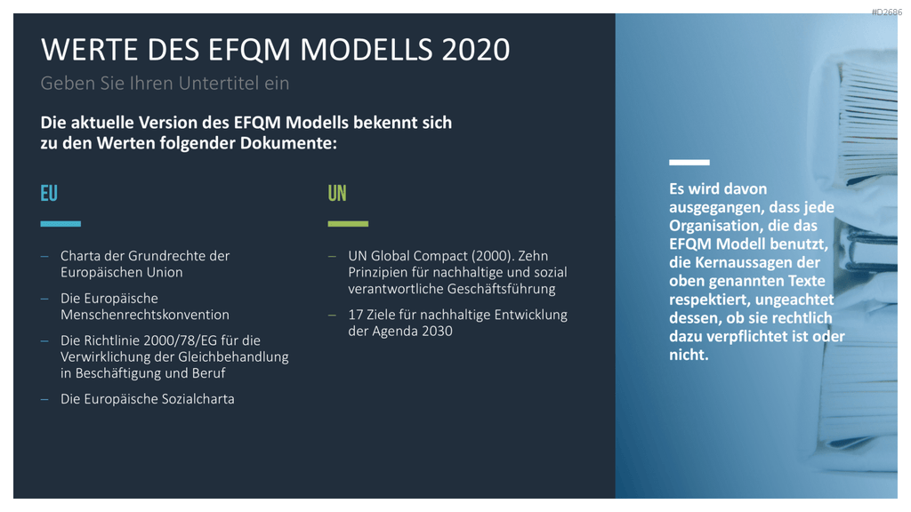 EFQM Business Exzellenz Modell PowerPoint-Vorlage
