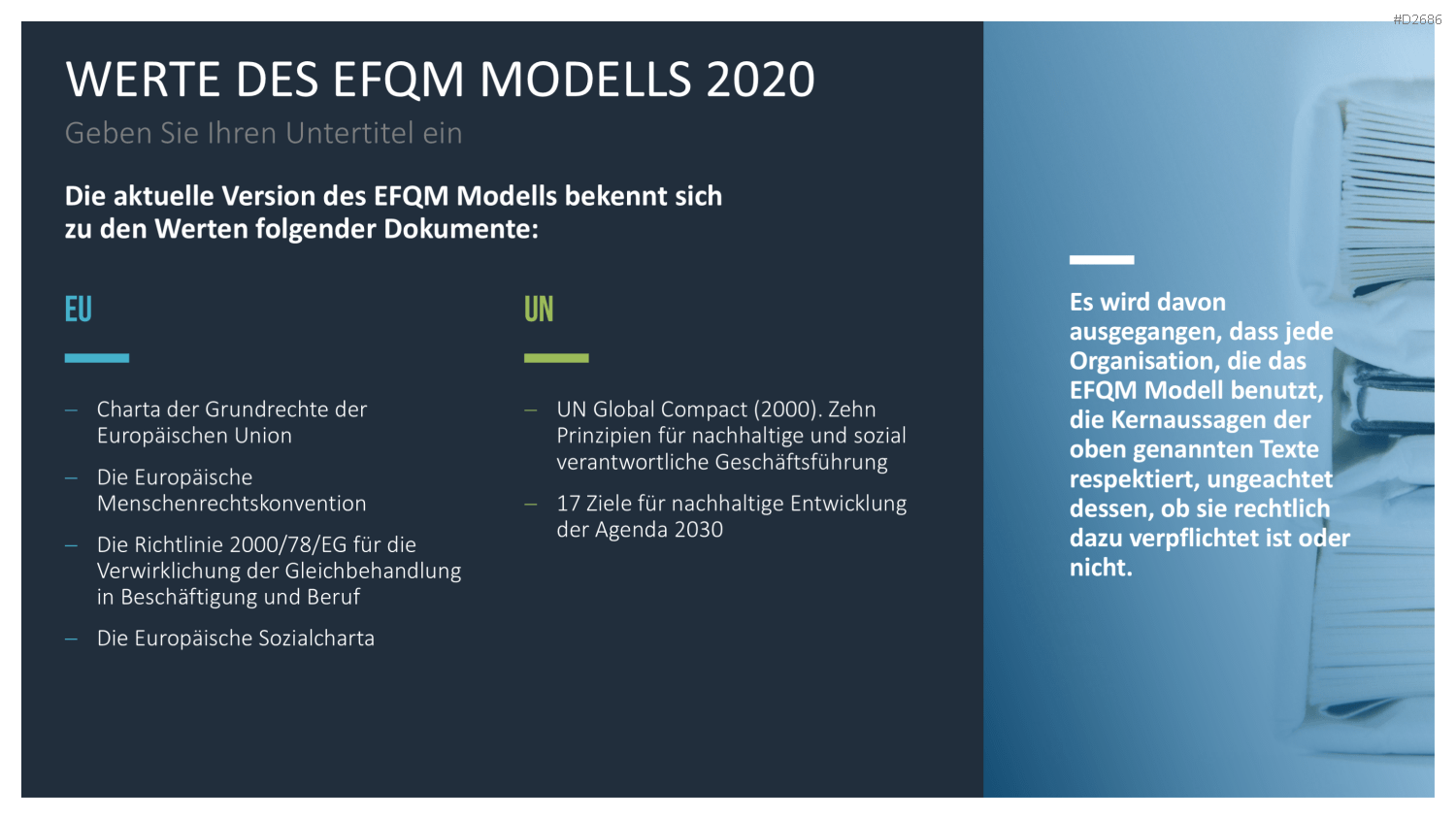 EFQM Business Exzellenz Modell PowerPoint-Vorlage