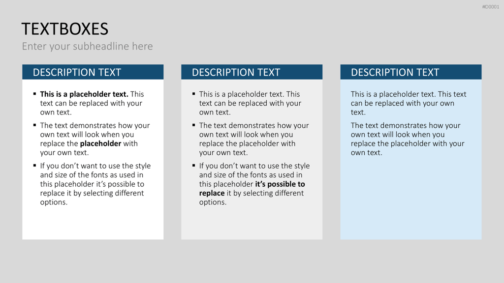 Essentials - Textlayouts PowerPoint-Vorlage