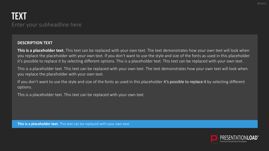 Essentials - Textlayouts PowerPoint-Vorlage