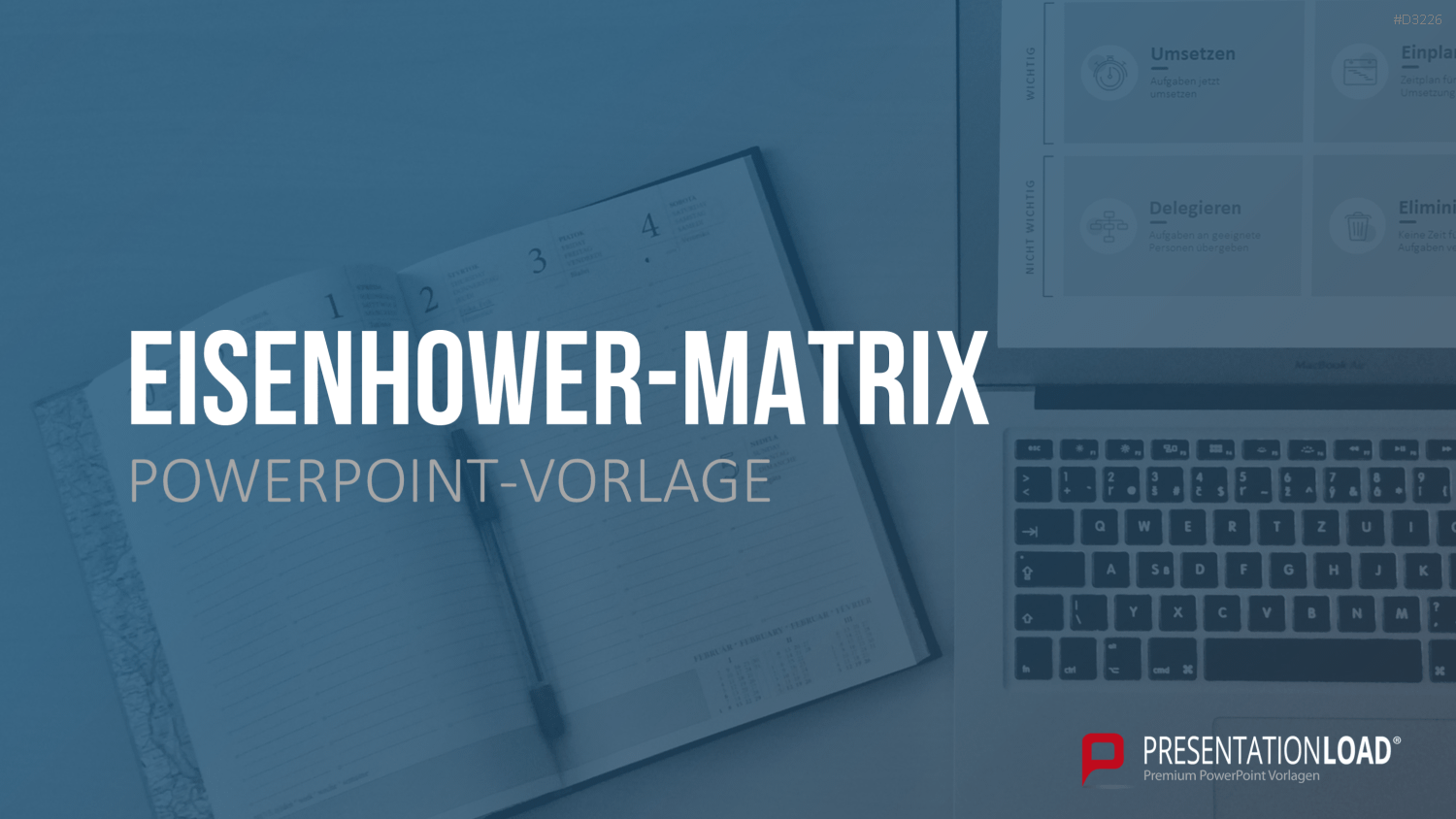 Eisenhower-Matrix PowerPoint-Vorlage