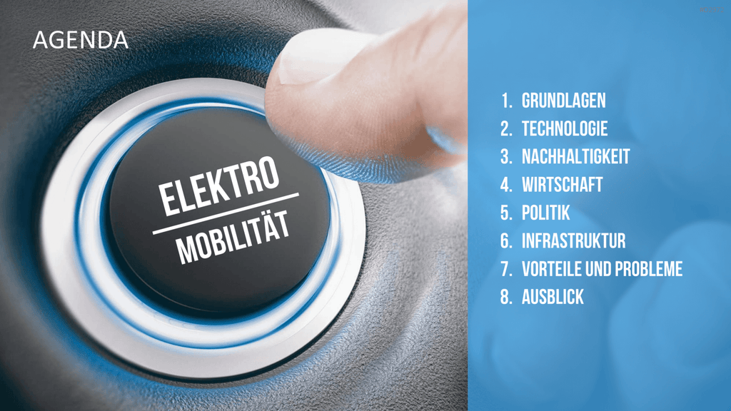 Elektromobilität PowerPoint-Vorlage