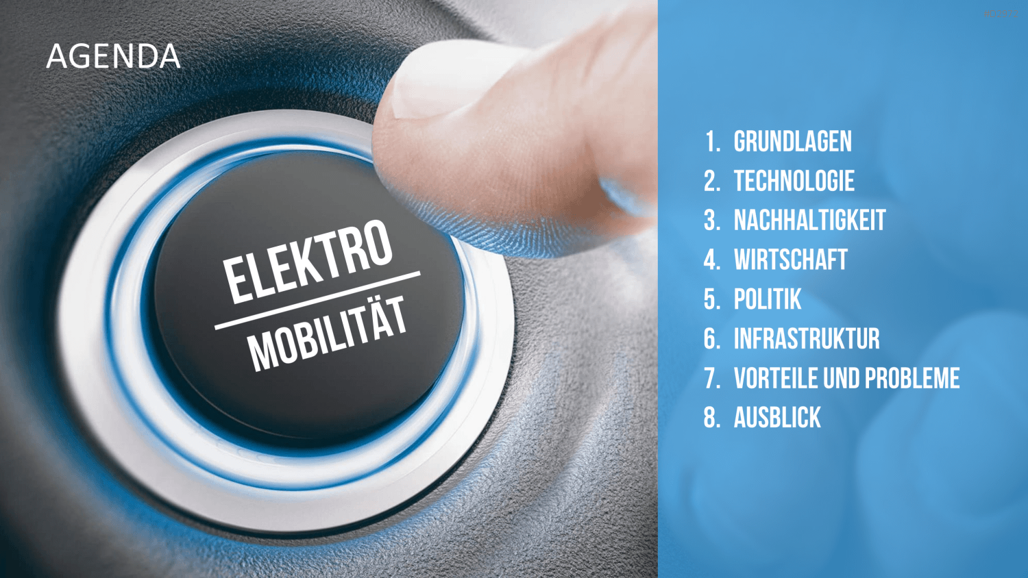 Elektromobilität PowerPoint-Vorlage