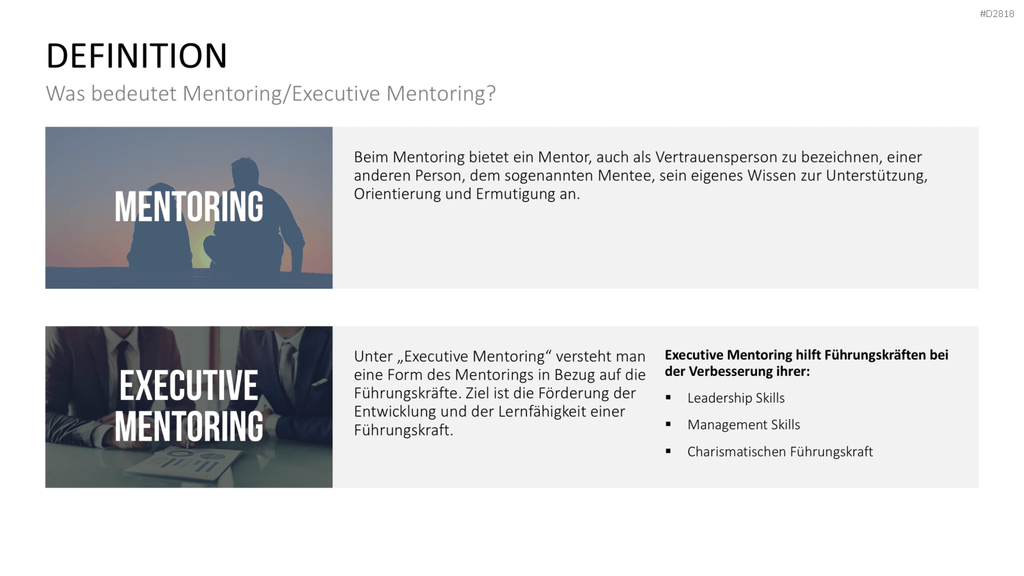 Executive Mentoring PowerPoint-Vorlage