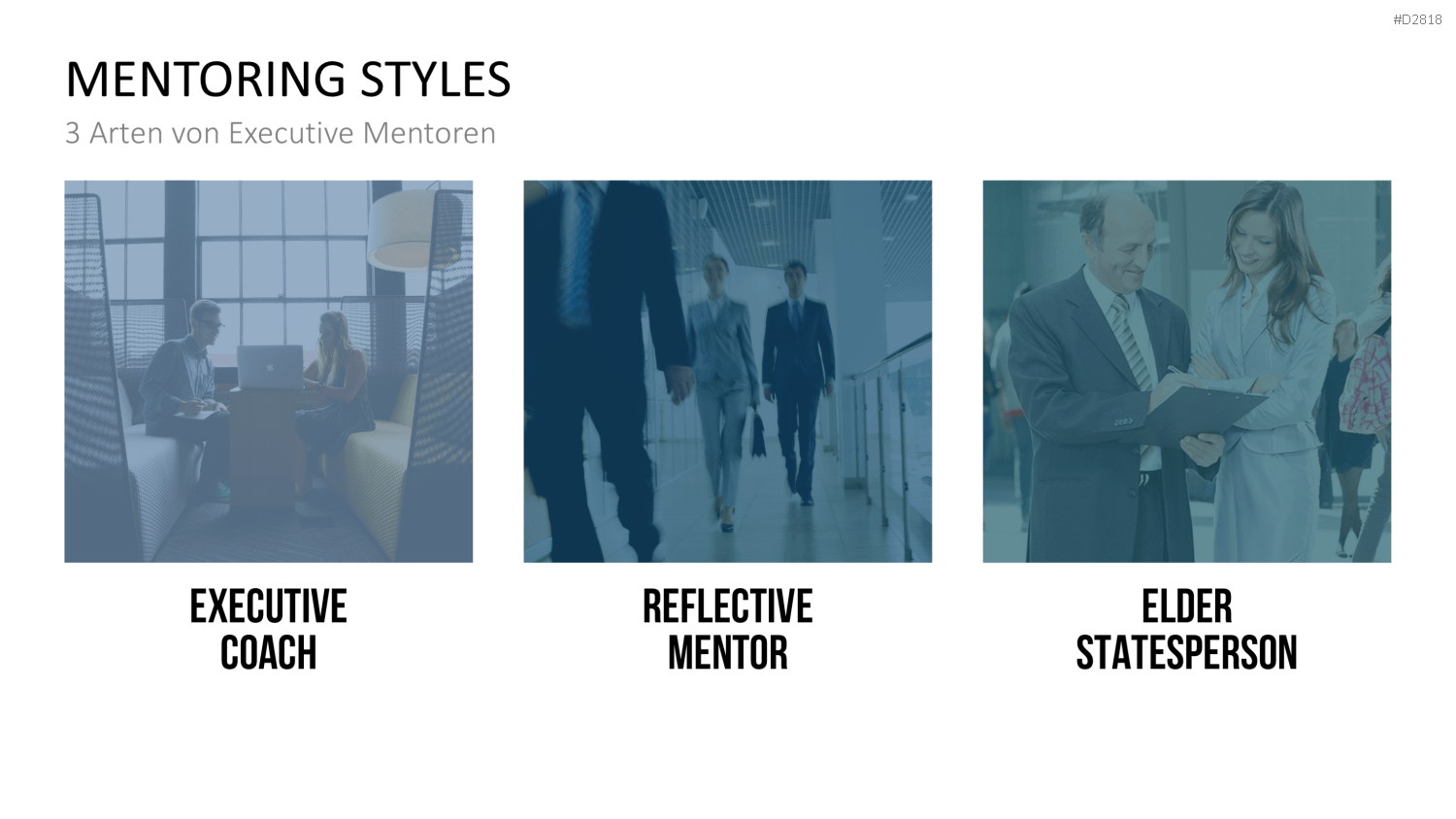 Executive Mentoring PowerPoint-Vorlage