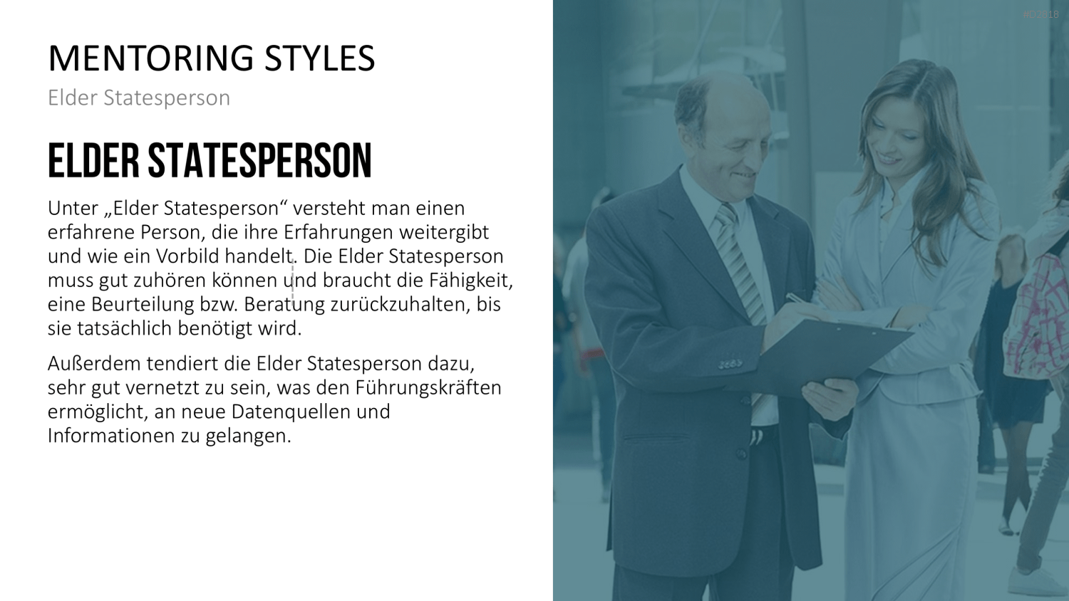 Executive Mentoring PowerPoint-Vorlage