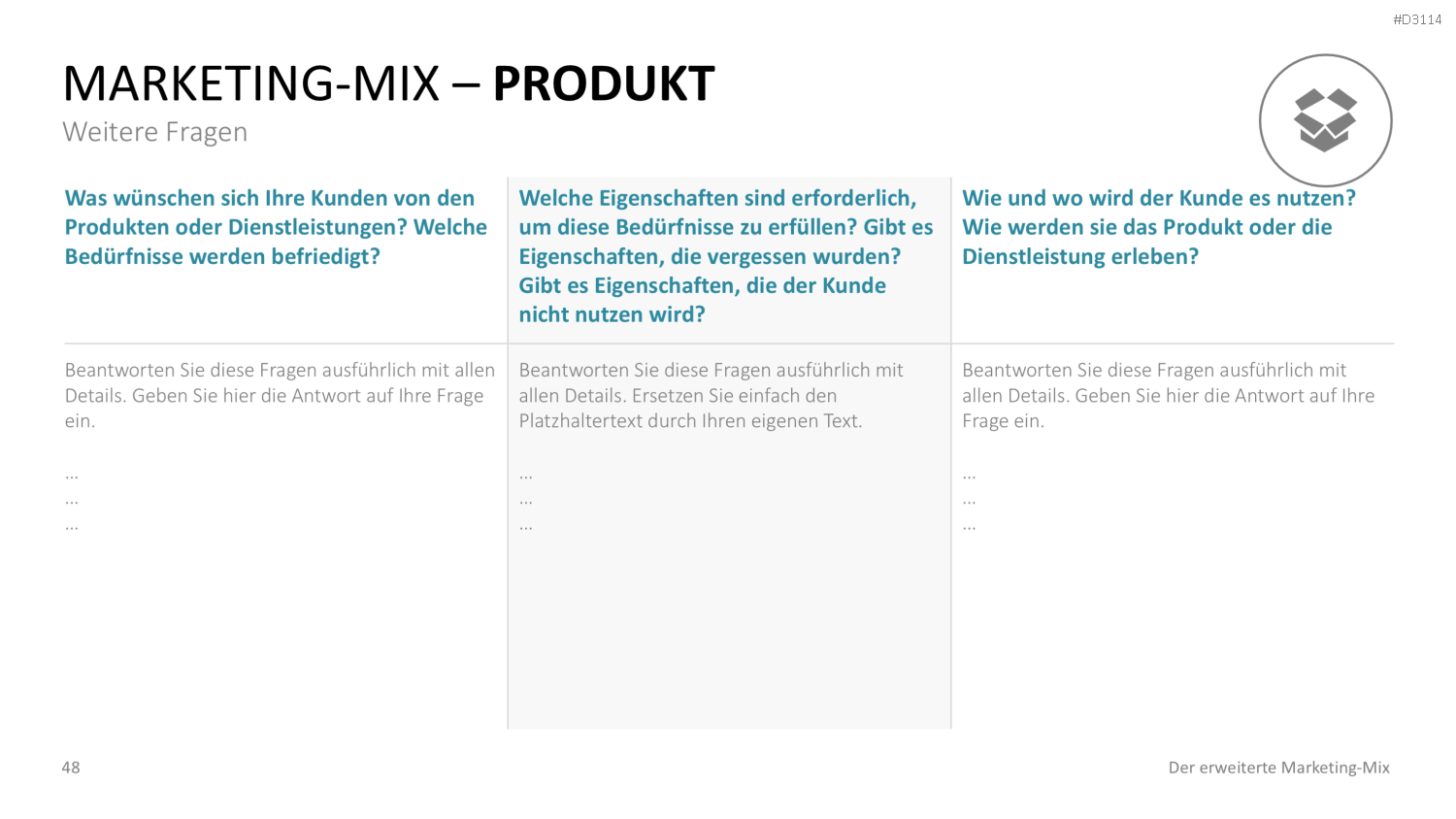 Der erweiterte Marketing-Mix | PowerPoint-Vorlage