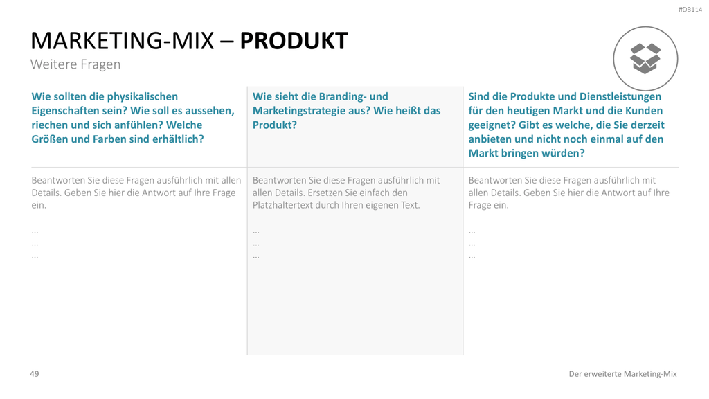 Der erweiterte Marketing-Mix | PowerPoint-Vorlage