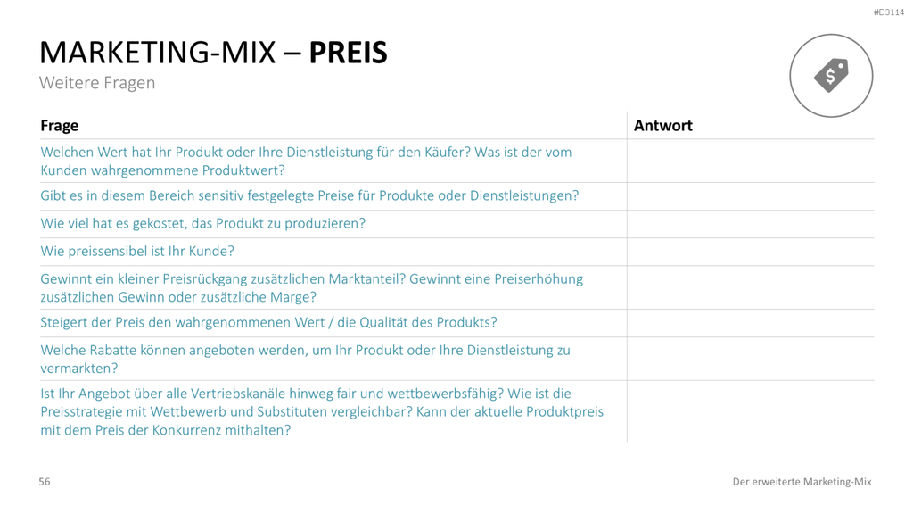 Der erweiterte Marketing-Mix | PowerPoint-Vorlage