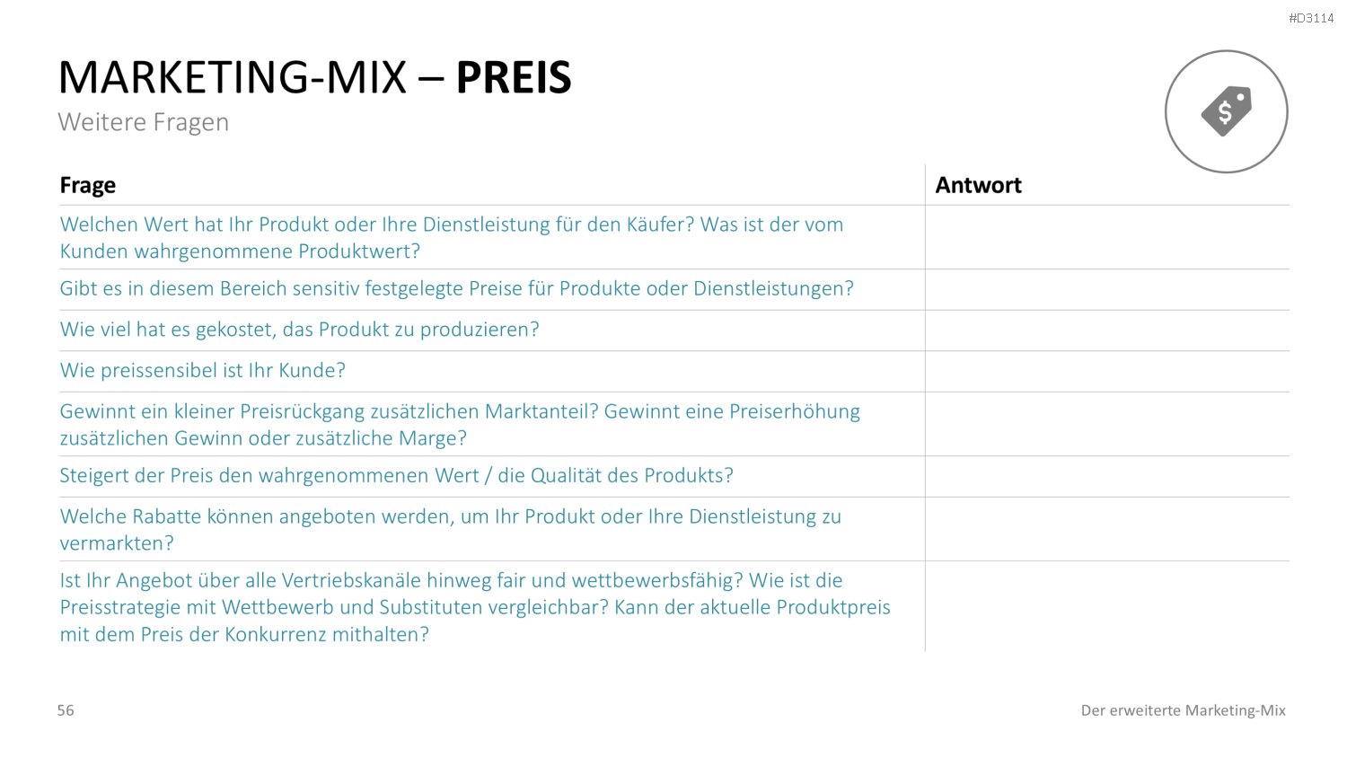 Der erweiterte Marketing-Mix | PowerPoint-Vorlage