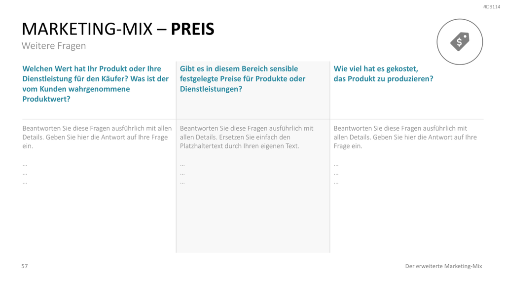 Der erweiterte Marketing-Mix | PowerPoint-Vorlage