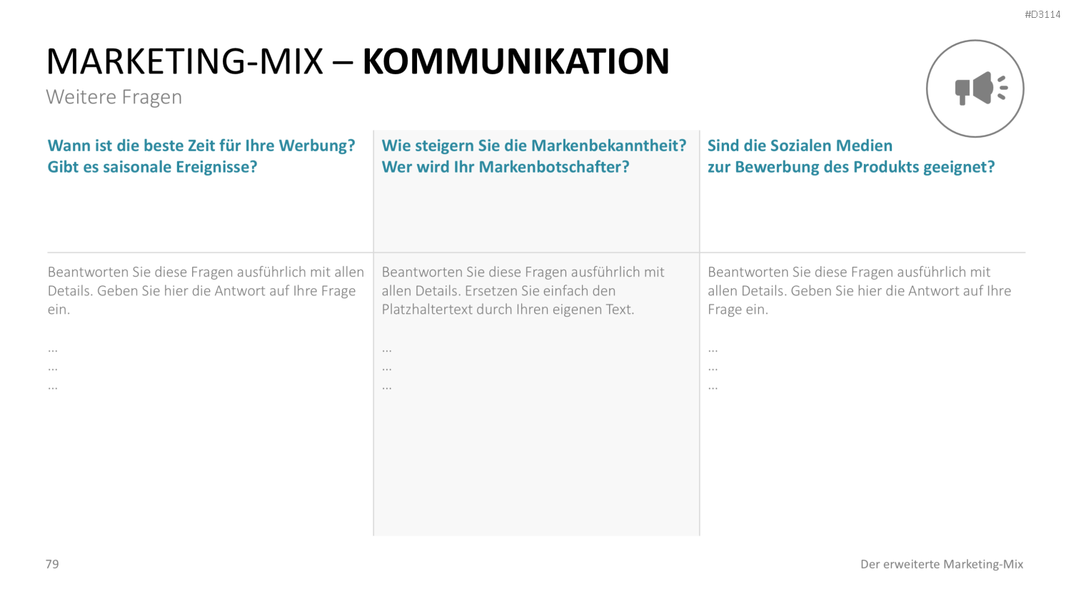 Der erweiterte Marketing-Mix | PowerPoint-Vorlage