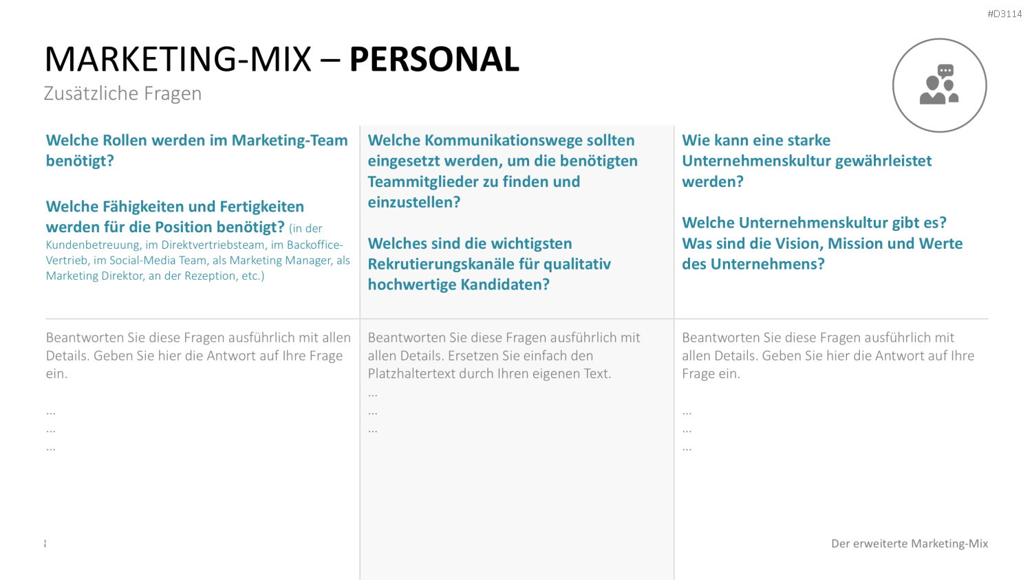 Der erweiterte Marketing-Mix | PowerPoint-Vorlage