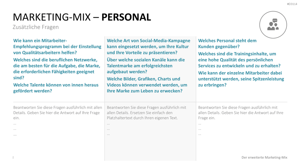 Der erweiterte Marketing-Mix | PowerPoint-Vorlage