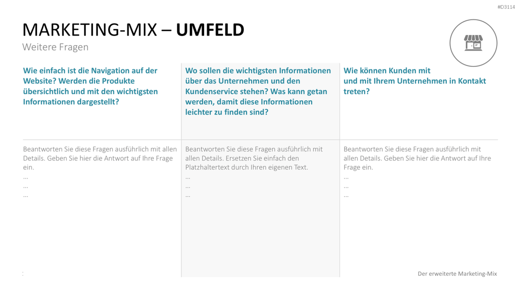 Der erweiterte Marketing-Mix | PowerPoint-Vorlage