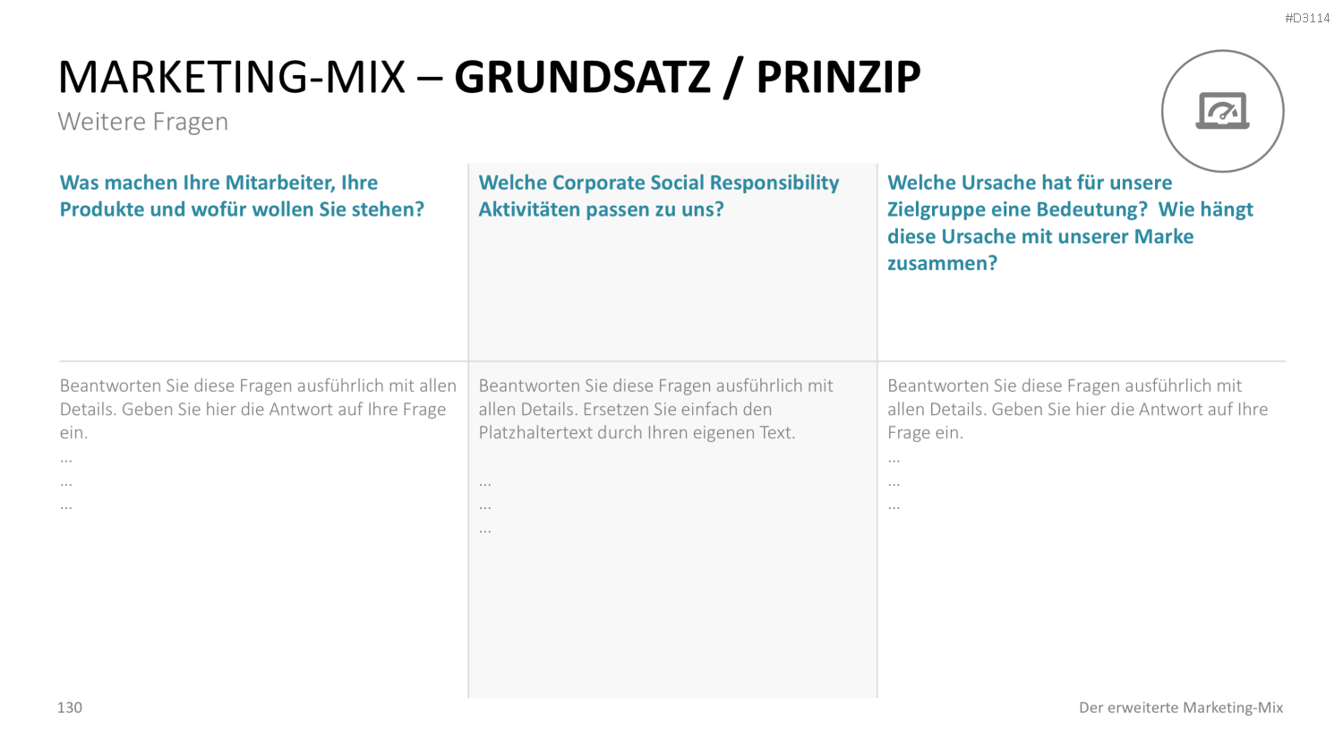 Der erweiterte Marketing-Mix | PowerPoint-Vorlage