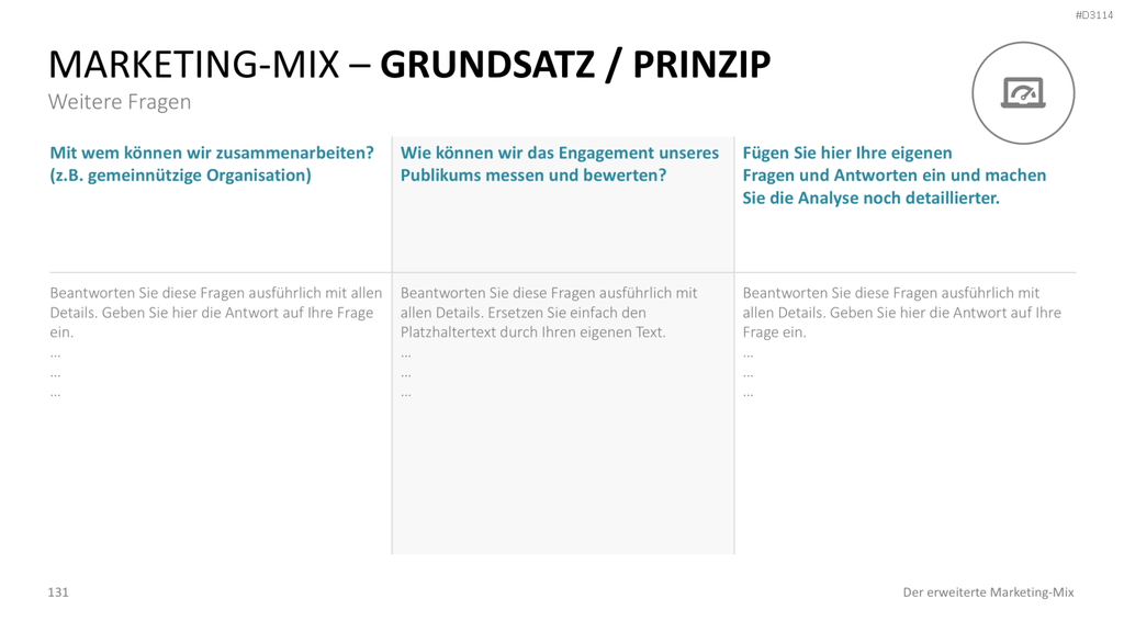 Der erweiterte Marketing-Mix | PowerPoint-Vorlage