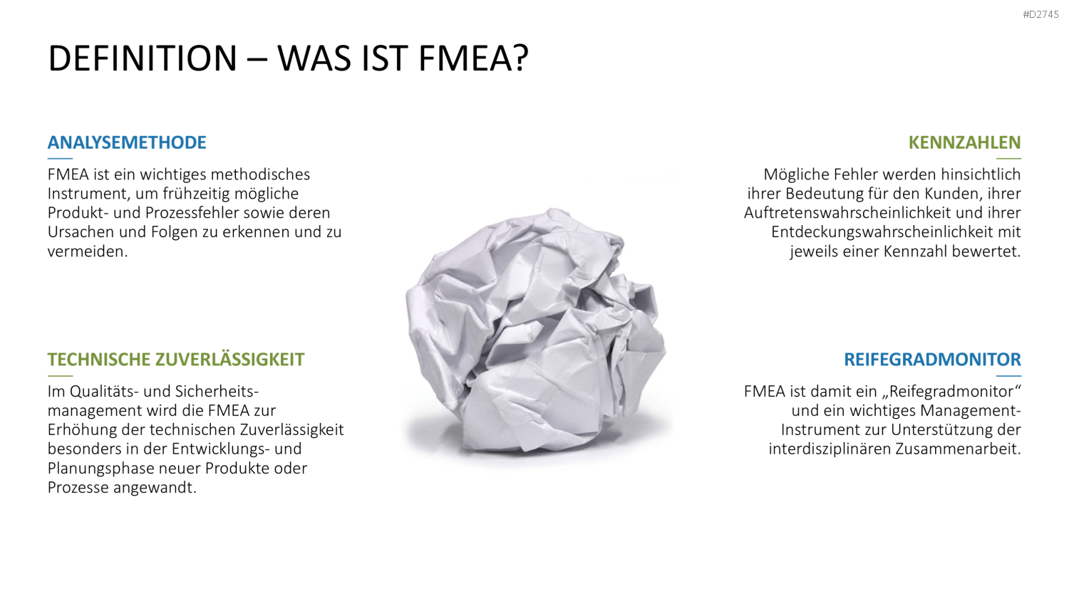 Fehler-Möglichkeits-Einfluss-Analyse (FMEA) PowerPoint-Vorlage