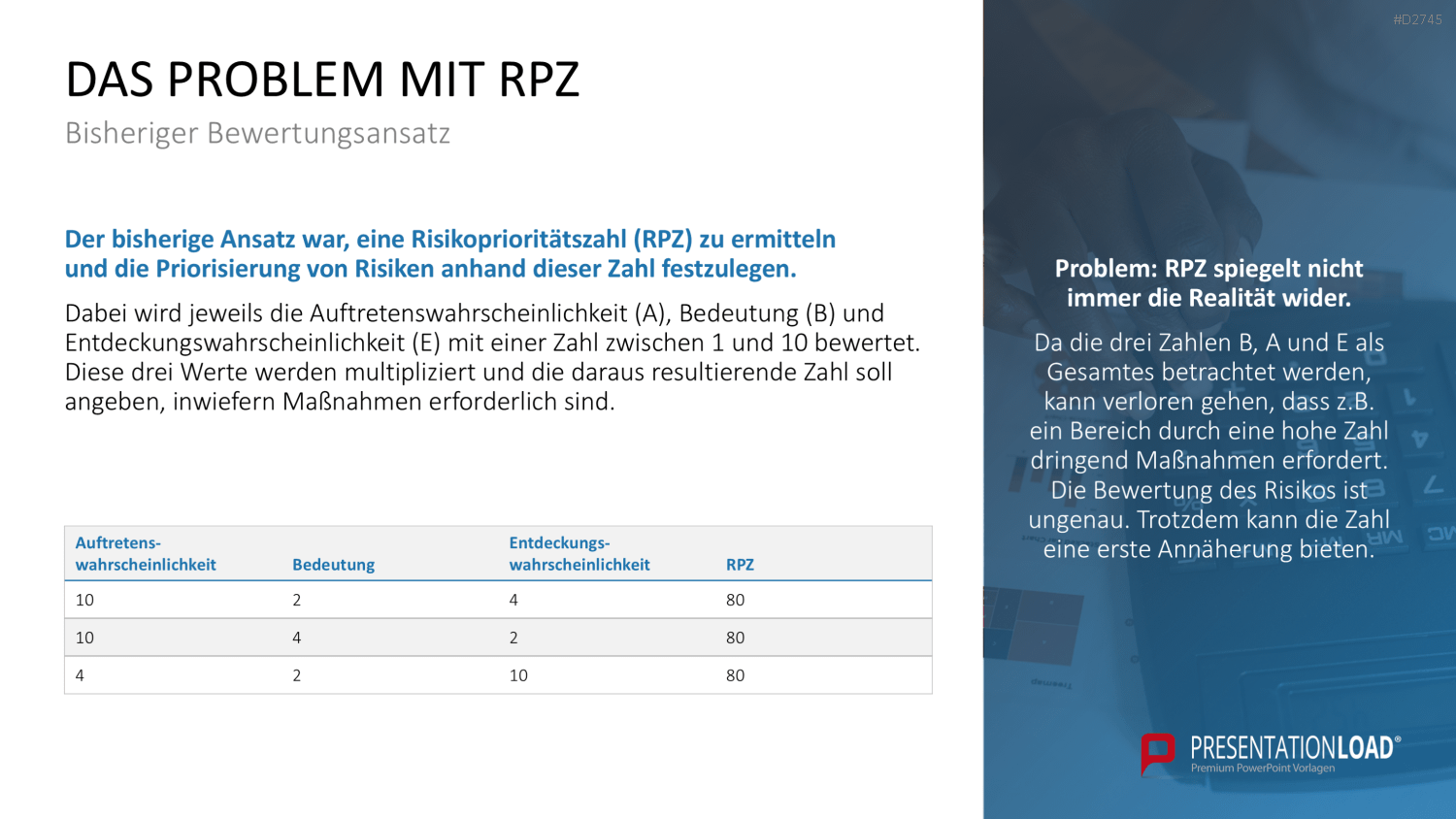 Fehler-Möglichkeits-Einfluss-Analyse (FMEA) PowerPoint-Vorlage