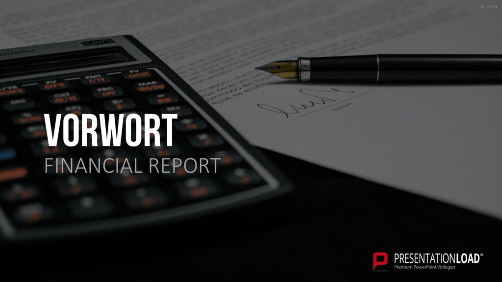Financial Report PowerPoint-Vorlage