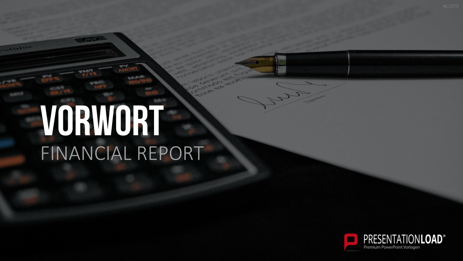Financial Report PowerPoint-Vorlage