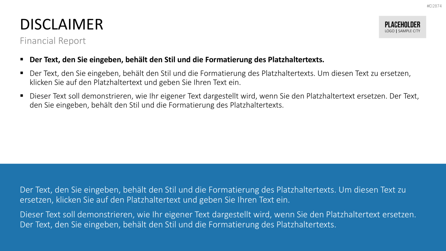 Financial Report PowerPoint-Vorlage