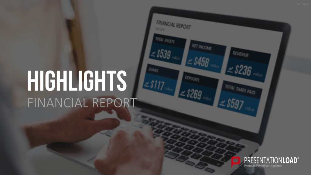 Financial Report PowerPoint-Vorlage