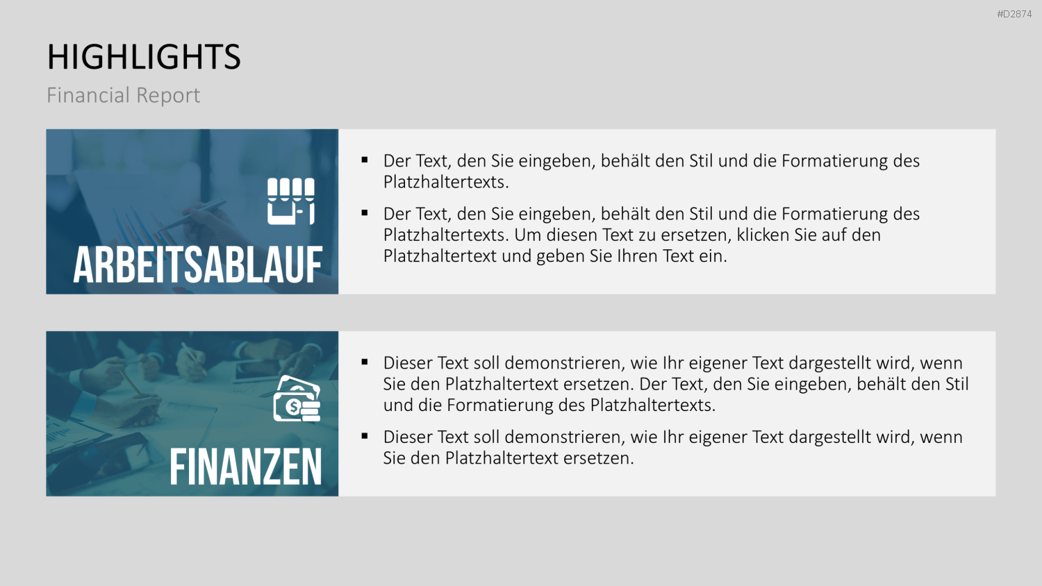 Financial Report PowerPoint-Vorlage