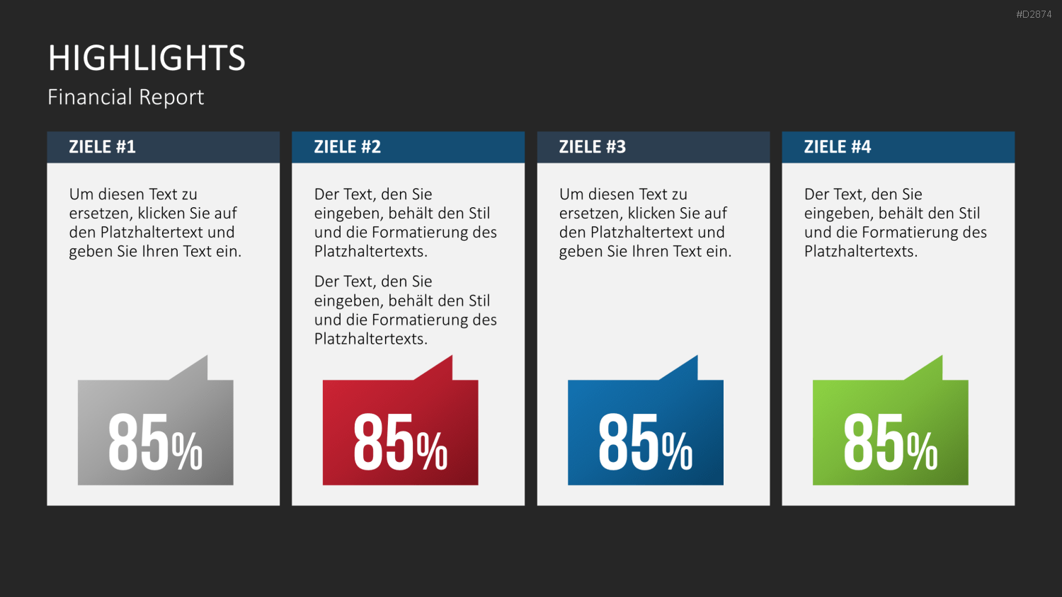 Financial Report PowerPoint-Vorlage