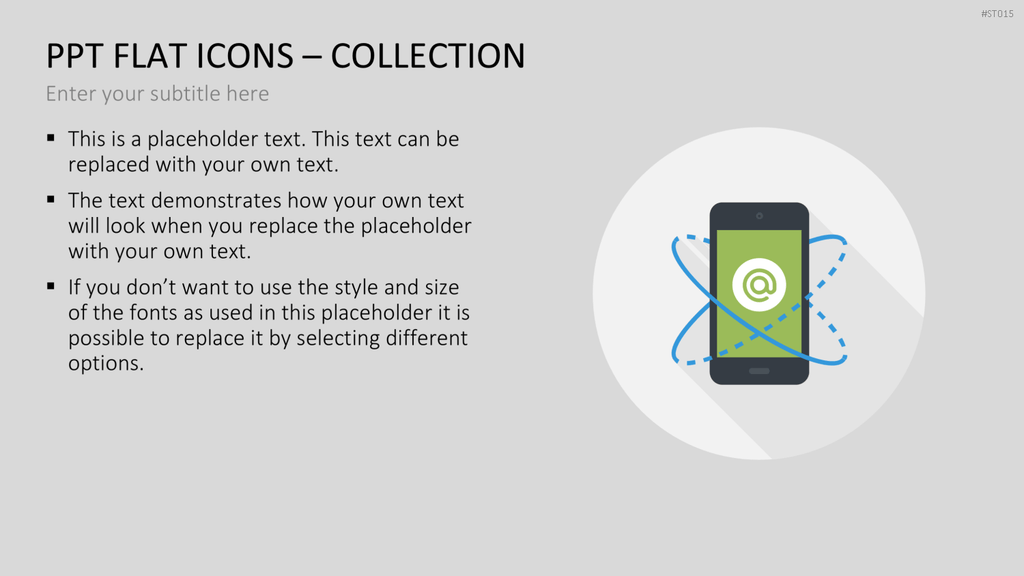Flat Design - Icons Collection PowerPoint-Vorlage