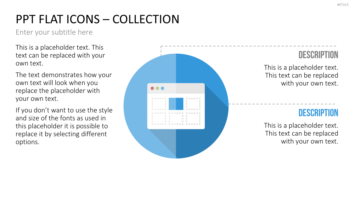 Flat Design - Icons Collection PowerPoint-Vorlage
