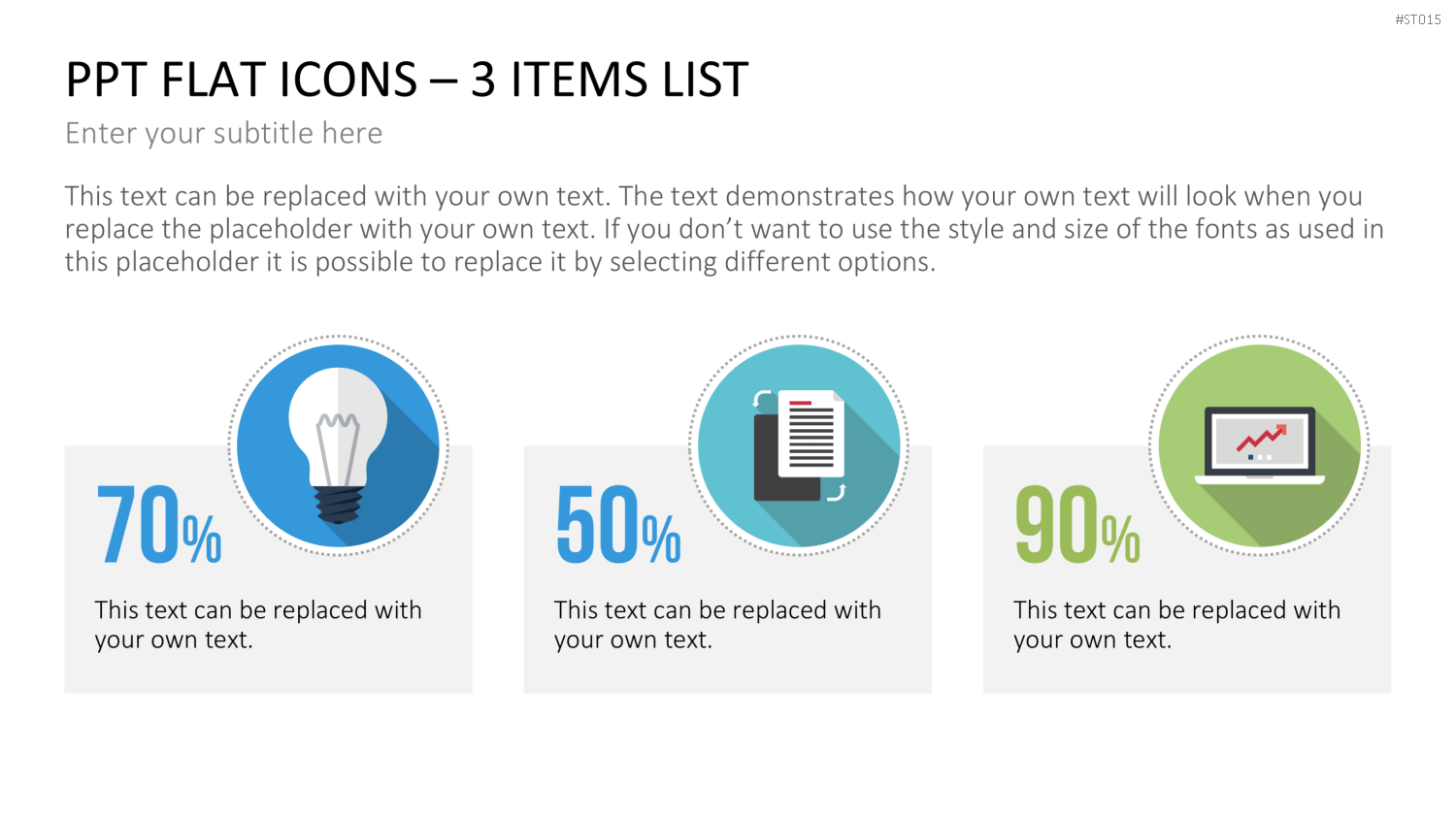 Flat Design - Icons Collection PowerPoint-Vorlage