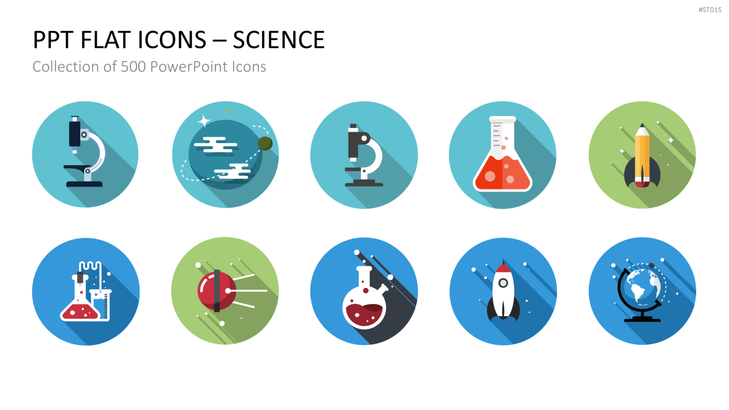 Flat Design - Icons Collection PowerPoint-Vorlage