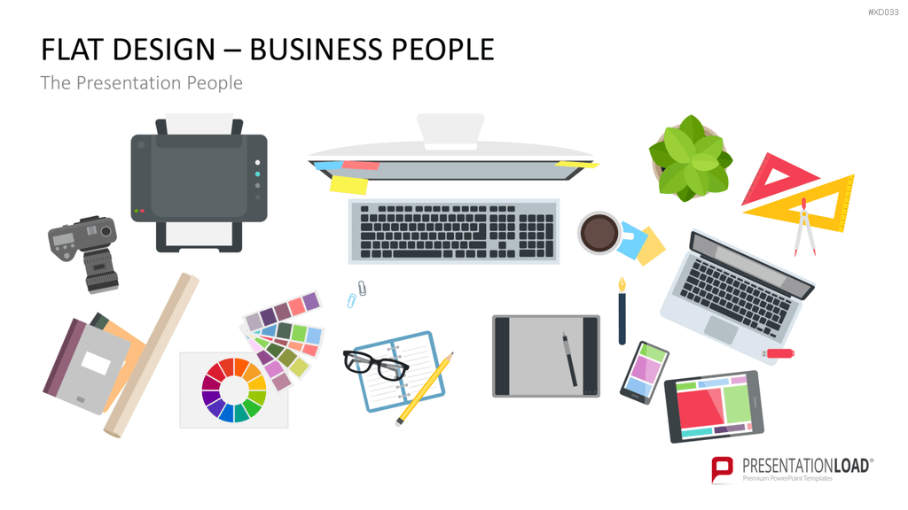 Flat Design – Presentation People Bundle PowerPoint-Vorlage