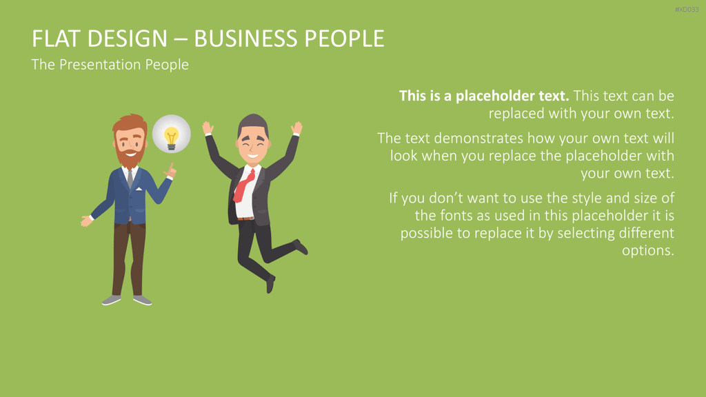 Flat Design – Presentation People Bundle PowerPoint-Vorlage