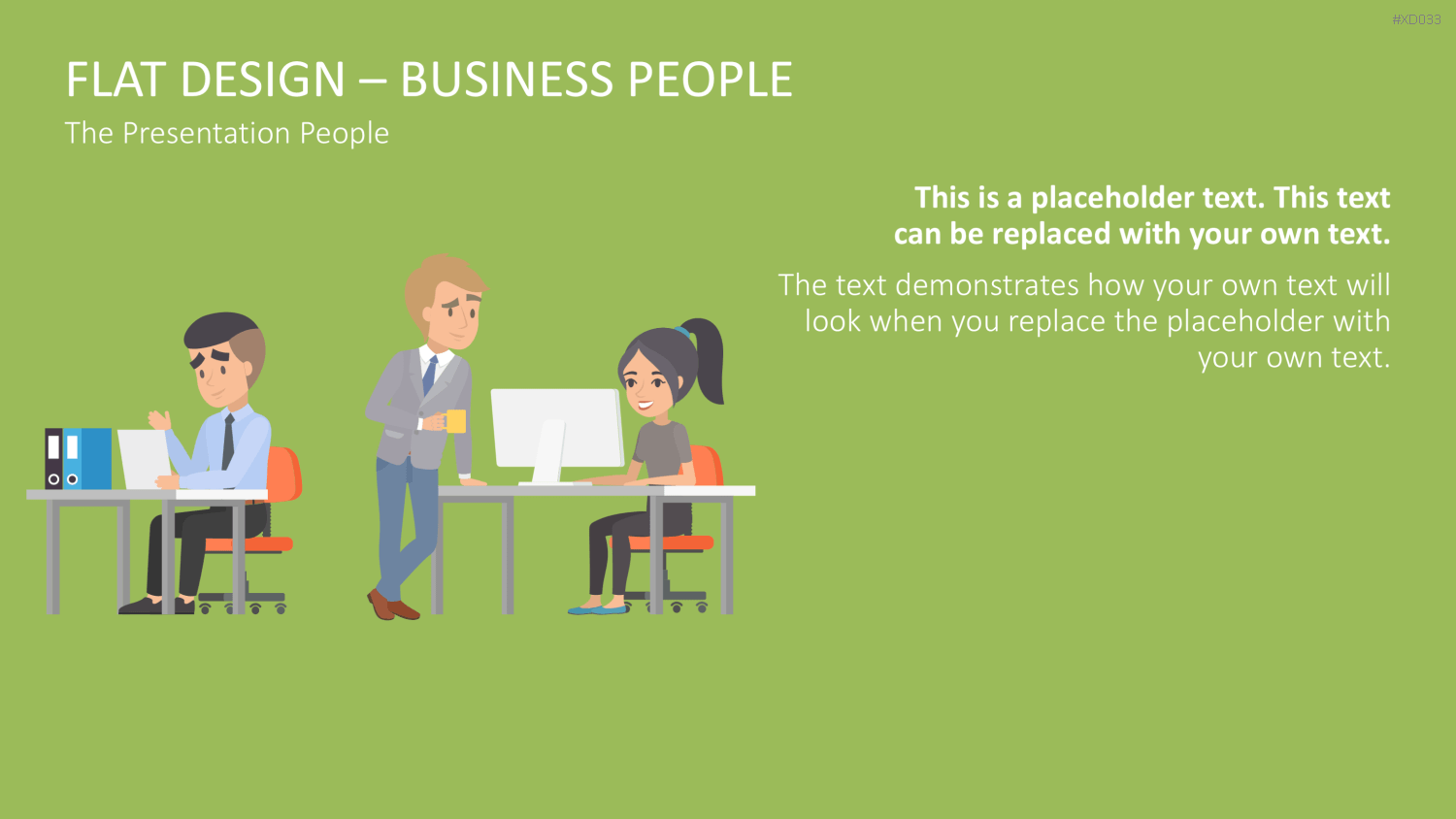 Flat Design – Presentation People Bundle PowerPoint-Vorlage