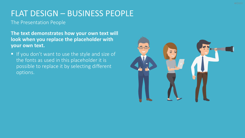 Flat Design – Presentation People Bundle PowerPoint-Vorlage