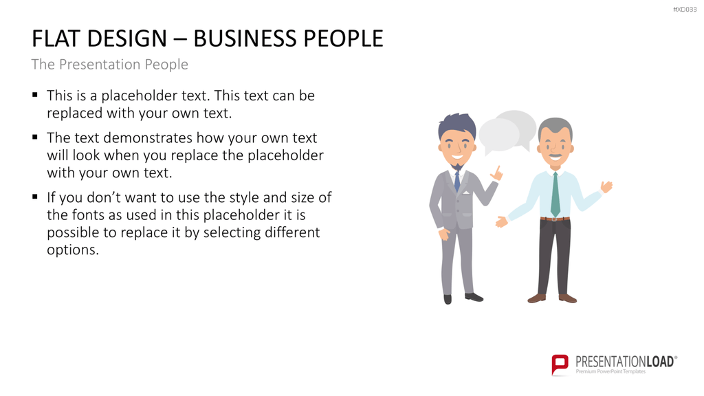 Flat Design – Presentation People Bundle PowerPoint-Vorlage