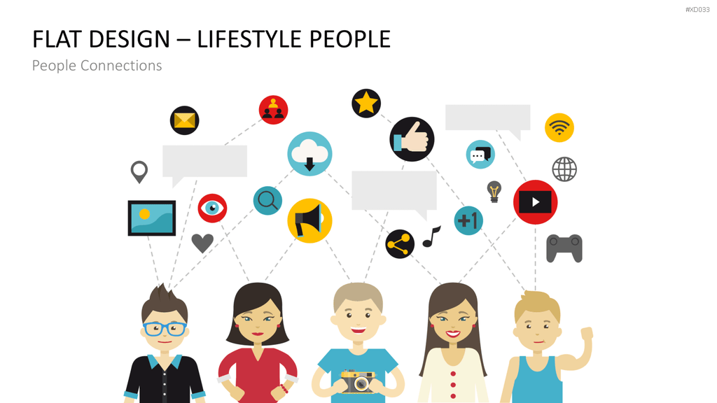 Flat Design – Presentation People Bundle PowerPoint-Vorlage