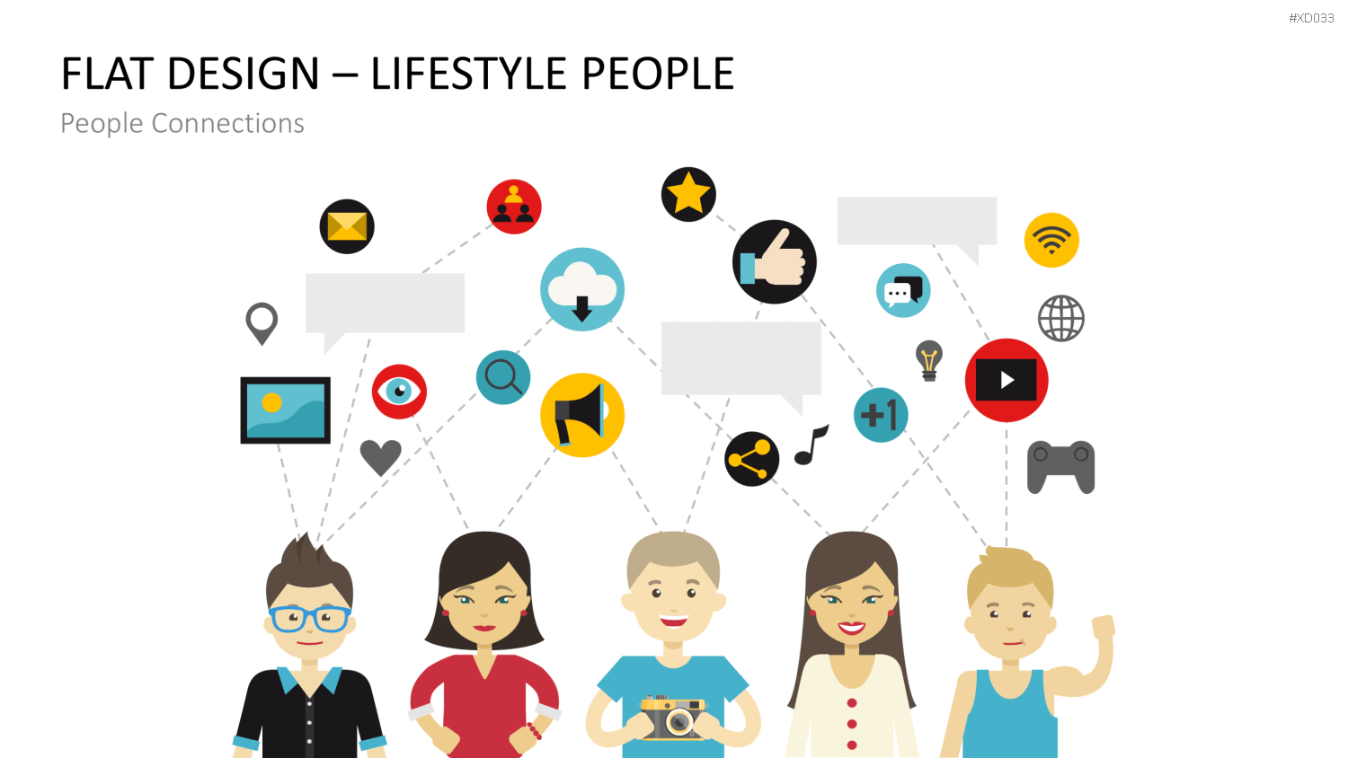 Flat Design – Presentation People Bundle PowerPoint-Vorlage