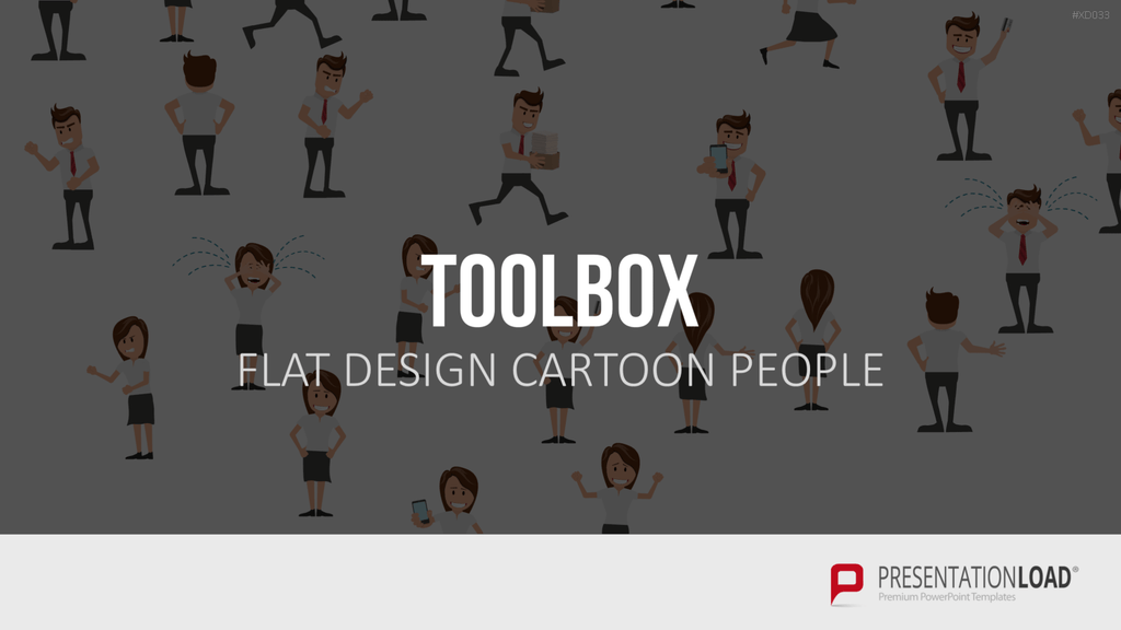 Flat Design – Presentation People Bundle PowerPoint-Vorlage