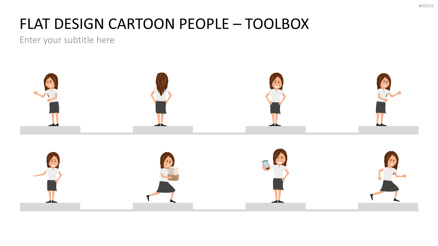Flat Design – Presentation People Bundle PowerPoint-Vorlage