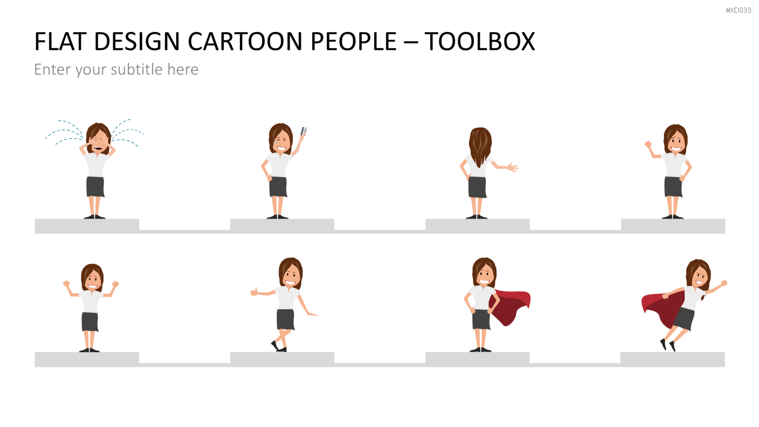 Flat Design – Presentation People Bundle PowerPoint-Vorlage